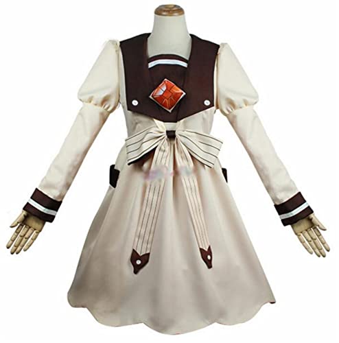 JGZGCG Anime Toilet Bound/Jibaku Shounen Hanako Kun Sakura Nanamine Cosplay Kostüm Perücke Frauen Kleid für Halloween Party