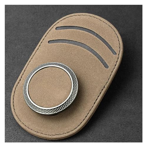 Interieurleisten Zubehör Leder Auto Sonnenblende Brillenetui Halter Sonnenbrille Clip Mount Multifunktions Tragbare Clip Auto Innen Car Innenausstattung(Khaki)