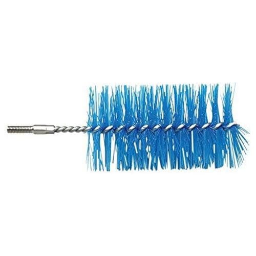 Maya Professional Tools 10778-2 Rohrbürste mit Gewinde für Stiel, FBK/Lebensmittelhygiene, 80 mm x 100 mm x 160 mm, Blau