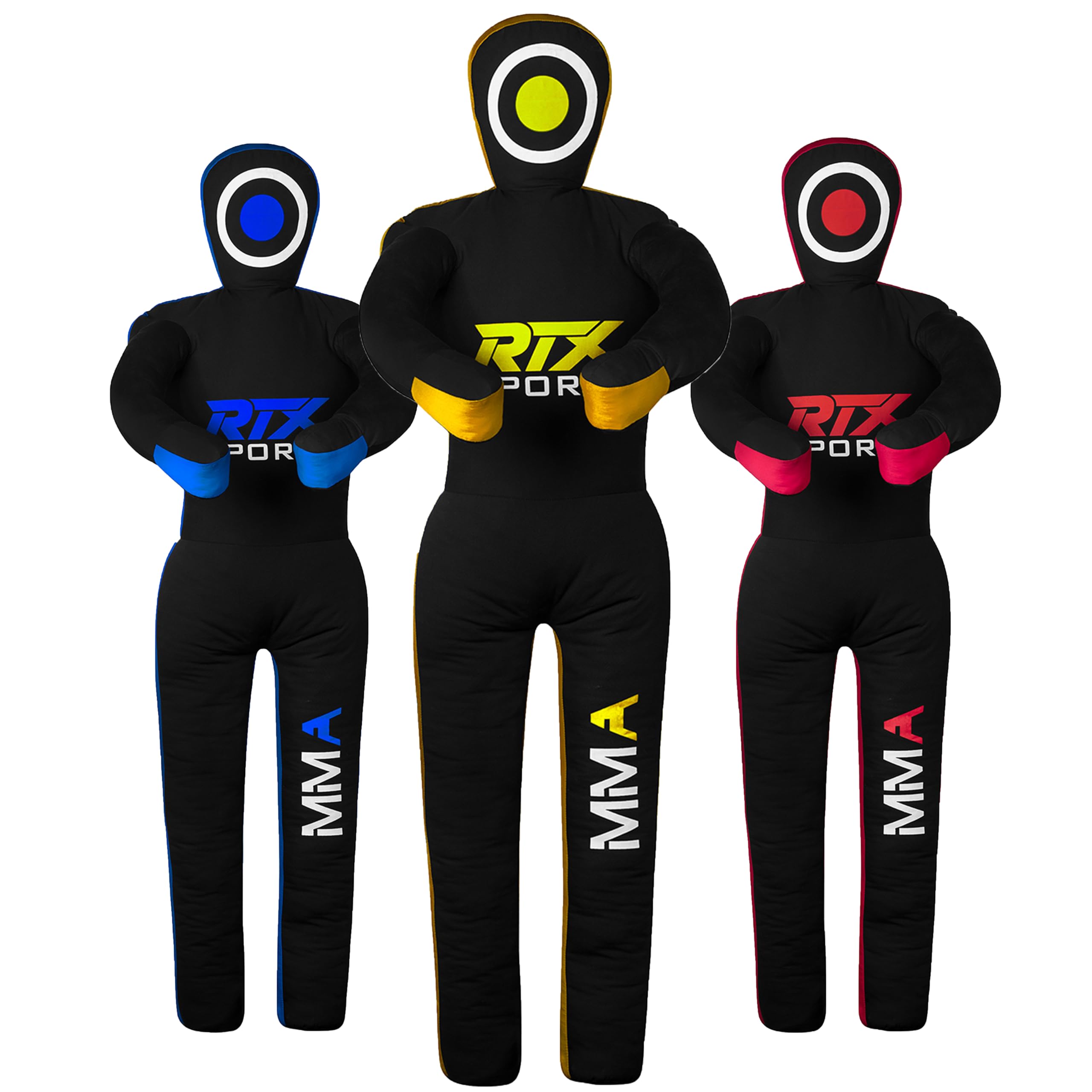 RTX MMA Judo Grappling Dummy | Boxsack für Brazilian BJJ Jiu Jitsu Standposition Wrestling BJJ Dummy für Kampfsport Training | Leinwand | Ungefüllt