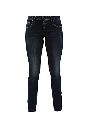 M.O.D. Damen Jeans Ulla - Slim Fit - Blau - Manta Blue W25-W34 Stretch 89% Baumwolle, Größe:33W / 30L, Farbvariante:Manta Blue 3419