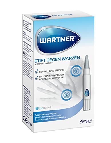 WARTNER Stift gegen Warzen - Warzenstift für punktgenaue Anwendung - sanfte Warzenbehandlung mit hochdosiertem Gel - 1er Pack