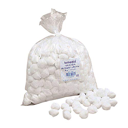 Holthaus Medical Schlinggazetupfer Temedia®, Tupfer Mulltupfer Verbandmull, Ballform, unst, extra, 500St