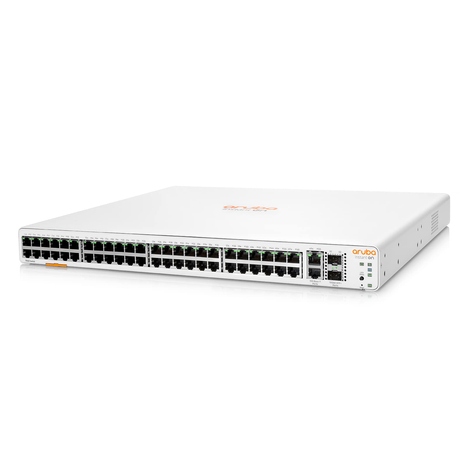 HPE Aruba Instant On 1960 48G 2XGT 2SFP+ Switch EU (48 RJ-45 10/100/1000 2SFP+ 10-GbE, 2 10GBASE-T JL808A)