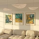 ZoeyAustin | 3 Doppelseitiges Kunstdruck Poster Set, Ohne bilderrahmen, 3x DIN A3, Stilvolles Wand Poster, 6 Wandbilder, Beidseitige Bilder (Van Gogh 2)