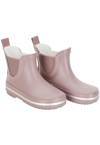 Mikk-line Kurze Gummistiefel Kinder 22 | Adobe Rose Barfuß Gummistiefel Kinder | Wasserdicht Regenstiefel Kinder | Gummistiefel Kurz Kinder | Regenstiefel Kinder