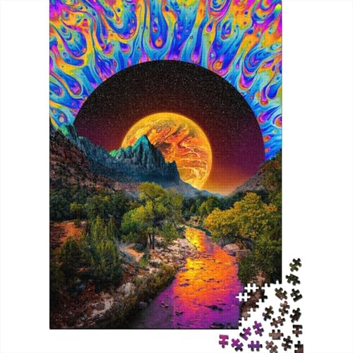 Reverie Holzpuzzle, Puzzle für Erwachsene und Teenager, 1000 Puzzleteile, 1000 Teile, Geburtstagsgeschenk für Erwachsene, Jungen und Mädchen (Größe: 75x50cm)