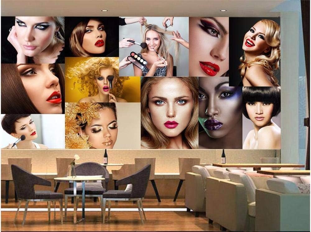 Schönheit Und Make-Up Für Frauen 3D Tapete Poster Restaurant Schlafzimmer Wohnzimmer Sofa TV Dekorative Wand-430cm×300cm