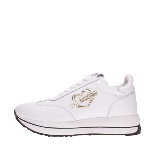 Love Moschino Damen Ja15074g1hia0100 Sneaker, Bianco, 39 EU