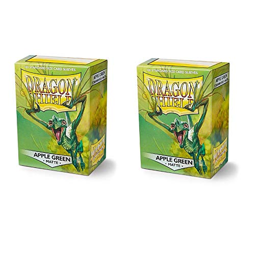 Unbekannt Dragon Shield Matte, Apfel Grün / Apple Green Kartenfolien Kartenhüllen Sleeves - für Sammelkarten wie Pokemon Magic - Standardgröße