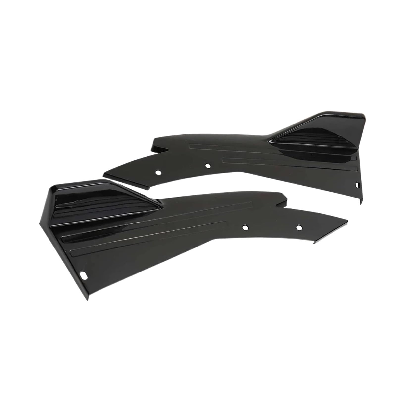 Frontspoiler Lippe Für Kia Für Forte Für Stinger Für Optima 2010-2022 Auto Heckspoiler Frontspoilerlippe Splitter Diffusor Body Kit Seitenschwellerschutz Frontstoßstange Spoiler(Schwarz)