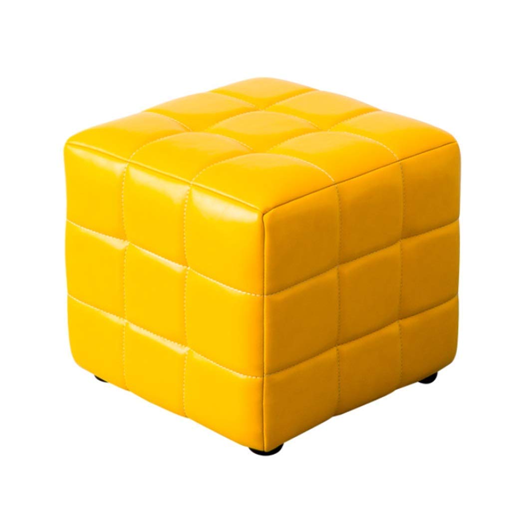 CNBYDK Fußhocker, Fußhocker Pouf Gepolstert Klein, Stuhl Fußhocker Ruhe Modern für Wohnzimmer Schlafzimmer Büro, 40x40x40cm