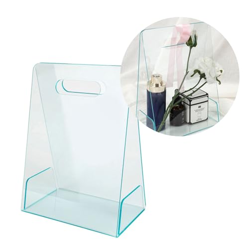 Vielseitige, transparente Blumenstrauß-Verpackungstasche, ideal für Geschenke, Partygeschenke und den täglichen Einkauf. Praktisch und auffällig