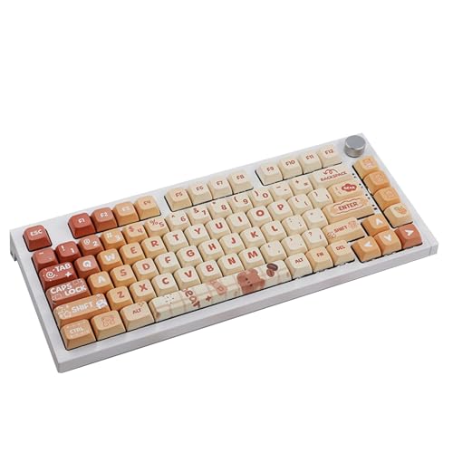 DyeSub Tastenkappen mit 133 Tasten, personalisierbar, Bären-Tastenkappe, ForMX-Schalter, mechanische Tastatur