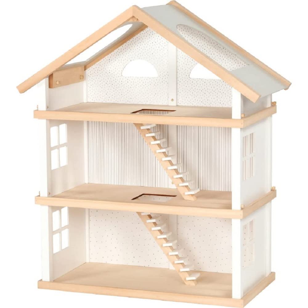 Goki Modern Living Puppenhaus, 3 Etagen, Mehrfarbig (51491)