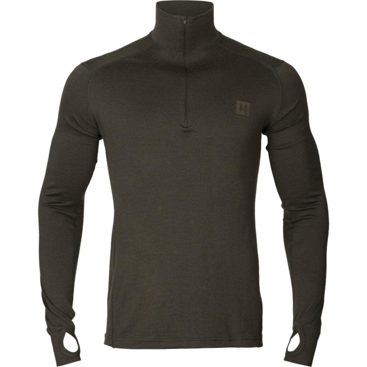 Härkila | Base All Season Half Zip | Professionelle Jagd Kleidung & Jagd Zubehör für Herren & Damen | Skandinavische Qualität Made to Last | Shadow Brown, M