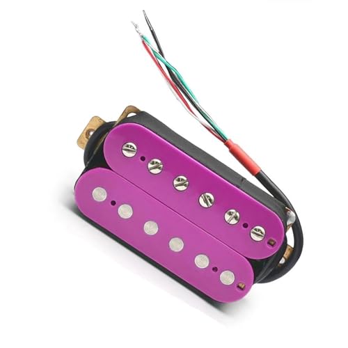 Gitarren-Tonabnehmer E-Gitarre Pickup Coil Spliting Pickup Humbucker Dual Coil Pickup 4 Leiter Kabel N-7,5K/B-15K Ausgang Lila (Color : Neck Pickup)