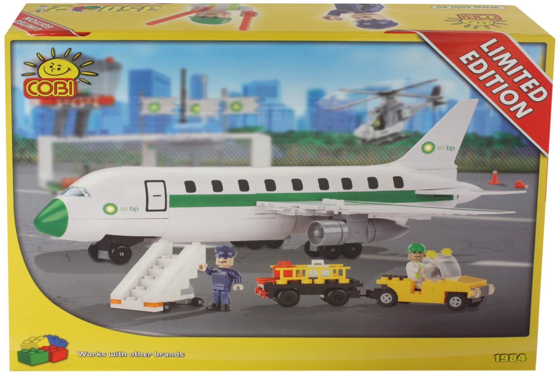 COBI Flugzeug 1984 Spiel- Bauset 350 Bausteine 2 Figuren