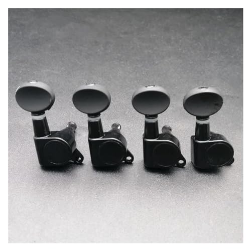 Strings Tuning Pegs Mechaniken Für Gitarre 4er-Pack Ukulele-Stimmwirbel, versiegelte Zahnräder, Saitenschlüssel, Stimmwirbelköpfe (Color : 3)