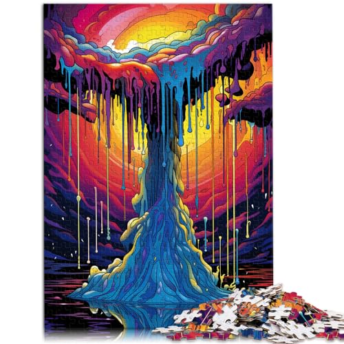 Spielgeschenk Puzzle Seltsame psychedelische Farbe 1000-teiliges Puzzlespiel Holzpuzzle Schwierige, harte Puzzles für Frauen und Männer 1000 Teile (50 x 75 cm)