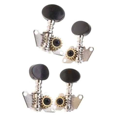 Strings Tuning Pegs Mechaniken Für Gitarre 2R 2L Gitarrenzubehör Stimmgerät Stimmgerät Nagelmaschine für 4-saitige Ukulele-Teile