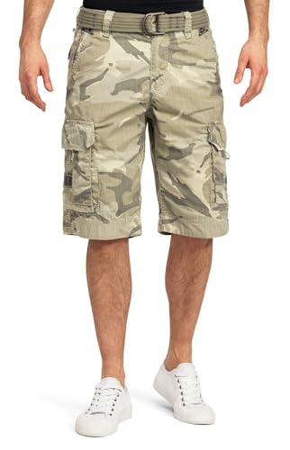 JET LAG Herren Cargo Shorts Take Off 7, Farbe:Desert Camo, W32