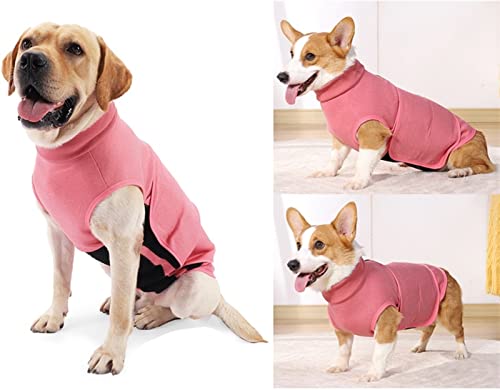 DHGTEP Hundegeschirr Anti Angst Jacke Welpe Appease Vest Coat Relief Beruhigung Polyester Hunde Kleidung Bauch Bands für Samll Medium Große Hunde (Farbe : Pink, Größe : XXX-Larg)