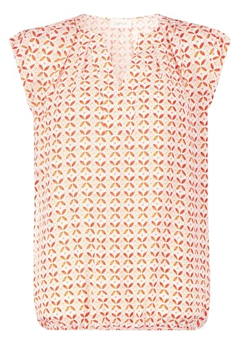 Cartoon Damen 8945/7188 Bluse, Cream/Orange, 44