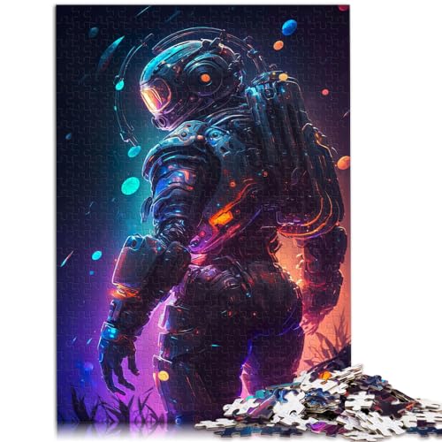 Puzzles für farbenfrohe Astronauten, 1000 Teile, Puzzle-Geschenke, Holzpuzzles, Spielzeug-Puzzles, Lernspiele, Stressabbau-Puzzles, 1000 Teile (50 x 75 cm)