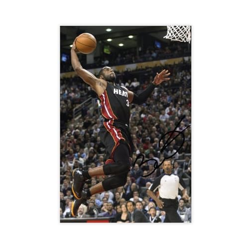 Photographie Signée Dwyane Wade Miami Heat En Édition Limitée + Autogramm Imprimé CERT Leinwandposter, Wandkunst, Dekordruck, Gemälde für Wohnzimmer, Schlafzimmer, Dekoration, 60 x 90 cm