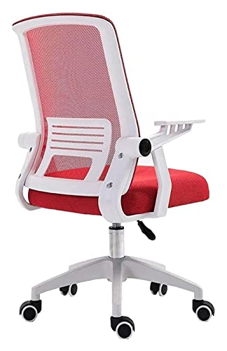 Bürostuhl Racing Chair, Bequemer Drehstuhl mit Lift-Funktion, Gaming-Stuhl, Computerstuhl, Atmungsaktive Netzrückenlehne, Bürostuhl mit mittlerer Rückenlehne, Leichter, Robuster Kniestuhl mit Sternf