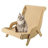 Katzen Sisal Stuhl | Eleganter Katzenschaukelstuhl - Schaukelkatzenkratzstuhl, Haustierfreundlicher Multifunktionskratzer Strandkorb für Outdoor, Wohnzimmer, Balkon, Garten