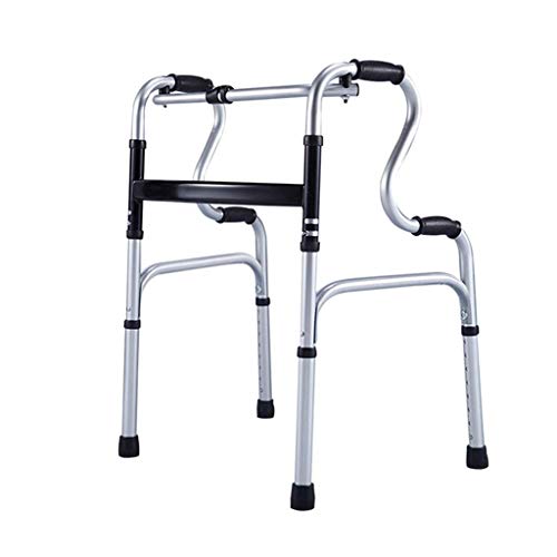 TBSZCM Rollator für Senioren, aus Aluminiumlegierung mit Rädern, klappbarer WC-Sitz mit Aufbewahrungstasche für Senioren, um beim Gehen zu helfen, maximale Belastung 180 kg kompakt Run Forward