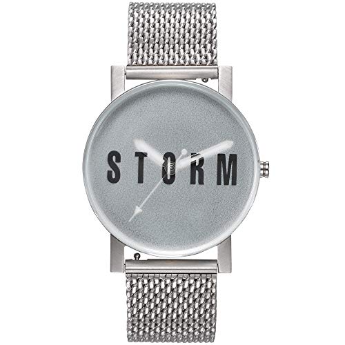 STORM London New Blast Mesh Green, Armbanduhr, Analoguhr, Unisex, Edelstahlgehäuse, Frosty-Raised Glass, Mineralglas, 3 bar Wasserdicht, hervorstehendes Glas, 47456/G