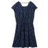 TOM TAILOR DENIM Damen Kleid mit Livaeco, blau, Print, Gr. M