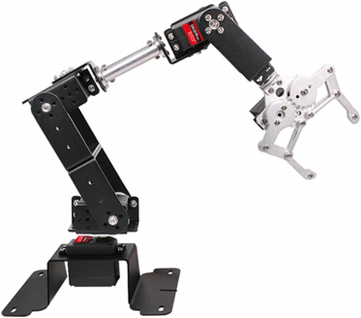 Roboterarm-Kit, 6 DOF, Roboter-Manipulator, Metalllegierung, mechanischer Arm, Klemmklauen-Kit, 996 3518 für Robotik-Ausbildung, Roboterarm