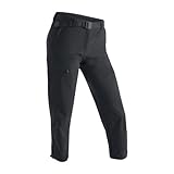 Maier Sports Lulaka 7/8, Damen Wanderhose, Wasserabweisende 7/8-Outdoorhose für Trekking und Hiking, PFC-frei, mSTRETCH pro 4 & Dryprotec, Schwarz, 42 (W33/L32)