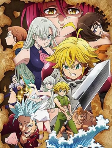 HfmQuisutron Puzzle 1000 Teile Klassisches Abenteuer Anime Meliodas Charakter Poster Holz Für Erwachsene Kinder Spiele Lernspielzeug Df73Zq