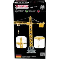 Tronico 10099 - Metallbaukasten Turmdrehkran Liebherr, Profi Serie, Maßstab 1:100, 1008-teilig, gelb