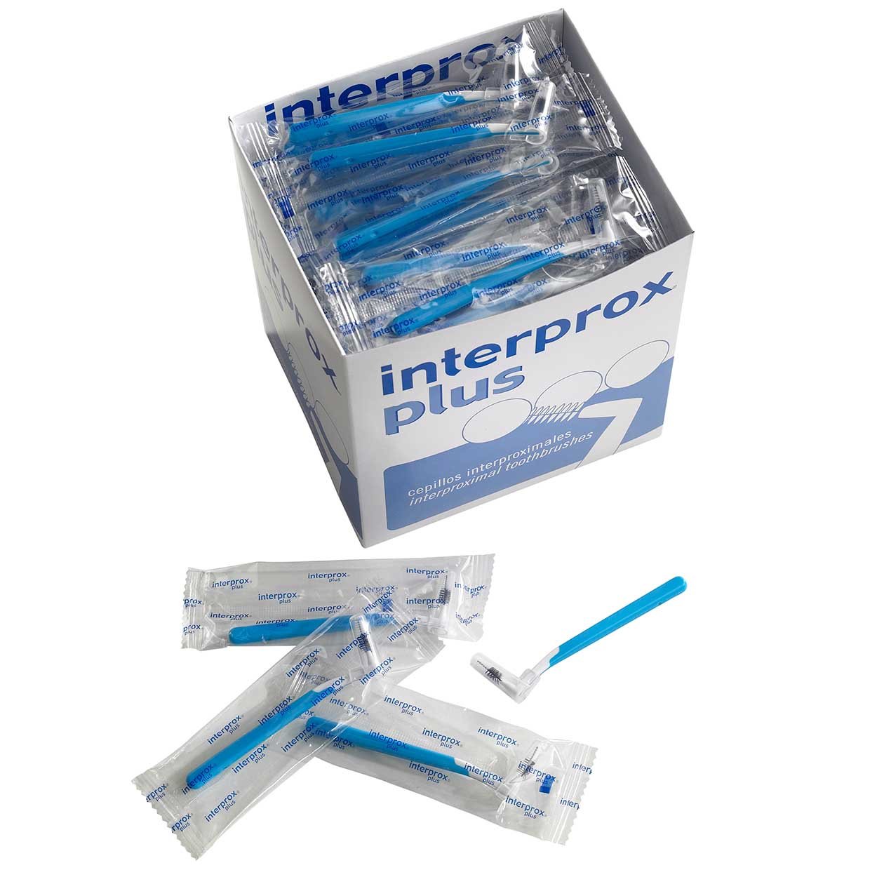 Interprox plus Interdentalbürsten 100er Box (blau conical)