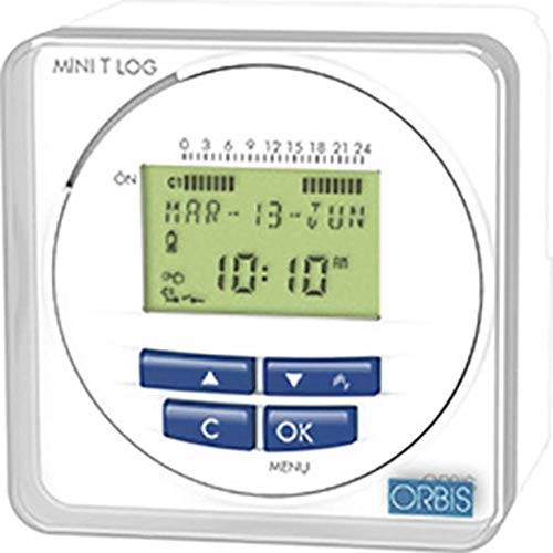 Orbis ob251512-mini-t Log 230 V. PF hor. Digital 1/50 circ. conmutado espc. MEMORIA aut. PN-INV Mic & On-Off-trascuadro