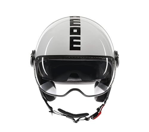 MOMODESIGN Unisex – Erwachsene Fgtr Evo E2206 Jethelm, Mono White Quarz/Black, M