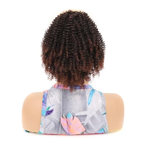 Pferdeschwanz Haarteil Afro Kinky Curly Poofy Pferdeschwanz-Haarverlängerungen, synthetische Kordelzug-Pferdeschwanz-Erweiterungen, for Anklipsen, dicker, lockiger Pferdeschwanz, künstliches Haarteil