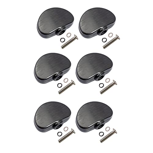 Gitarren Stimmwirbel 6 Stücke Black Guitar Tuning Pegs Keys Button Tuner Machine Köpfe Premium Kunststoff