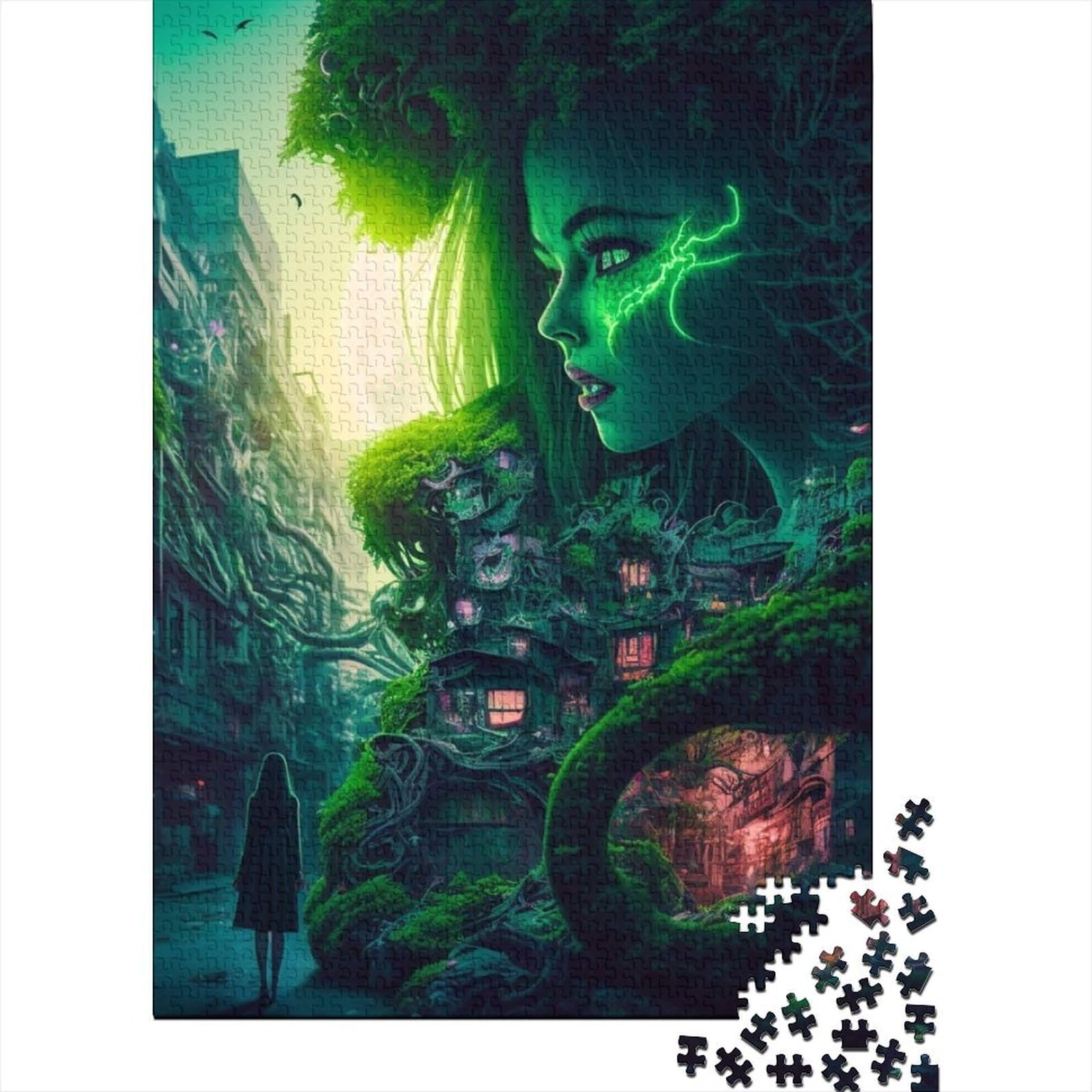 Verde Chaotica Puzzles, Puzzles für Erwachsene und Teenager, 1000 Puzzles für Erwachsene, 1000 Teile, tolles Geschenk für die ganze Familie (Größe 75x50cm)