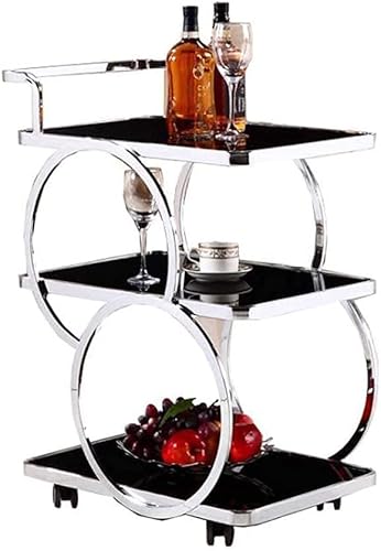 YTGDBDG Weinwagen für Zuhause, Küche, Hotel, Küchen-Aufbewahrungswagen, Speisewagen, Hotel-Aufbewahrungswagen, mobiles mehrschichtiges Tee-Dessert-Rack, Bar, Café, Spezial