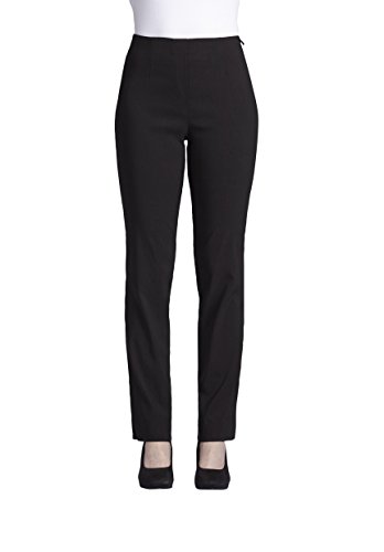 Robell Damen Slim Arbeitshose-Stretchhose, Schwarz, Gr.- 12 (38)