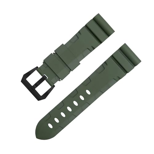 IOTUP Uhrenarmband aus weichem FKM-Gummi, 22 mm, 24 mm, Zifferblatt für Panerai-Armband für PAM1392/0682 Serie, Uhrenarmband, Zubehör, 22 mm, Achat