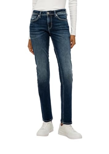 QS Jeans Catie/Slim Fit/Mid Rise/Slim Leg blau 44/30