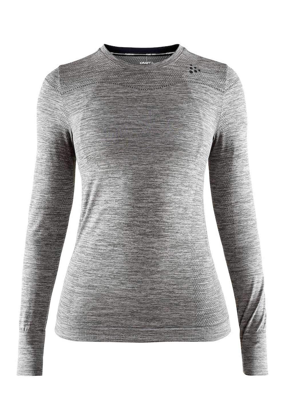 CRAFT fuseknit Comfort Rundhalsausschnitt Herrn Long Dame-Trikot Running Damen L Grau meliert